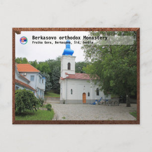 SERBISCHE KLÖSTER - Berkasovo orthodoxes Kloster Feiertagspostkarte