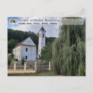 SERBISCHE KLOSTER - Djipša orthodoxes Kloster 2 Postkarte