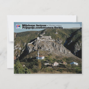 SERBISCHE KLOSTER - Festung Mileševac Postkarte