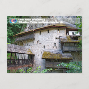 SERBISCHE KLOSTER - Kloster Crna Reka Ribariće Feiertagspostkarte