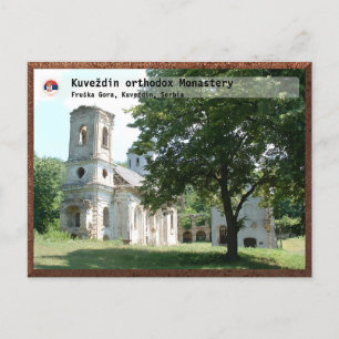 SERBISCHE KLÖSTER - Kloster Kuveždin Feiertagspostkarte