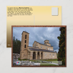 SERBISCHE KLOSTER - Kloster Sopoćani Feiertagspostkarte