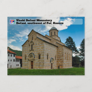 SERBISCHE KLOSTER - Kloster Visoki Dečani Feiertagspostkarte