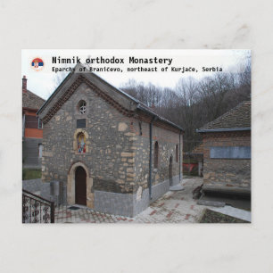 SERBISCHE KLOSTER - Nimnik orthodoxes Kloster 3 Postkarte