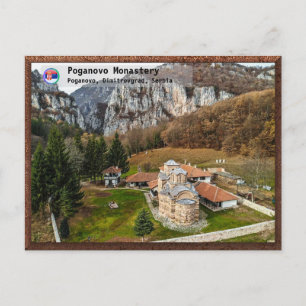 SERBISCHE KLOSTER - Poganovo orthodoxes Kloster Feiertagspostkarte