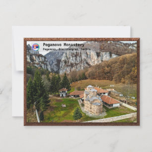 SERBISCHE KLOSTER - Poganovo orthodoxes Kloster Postkarte