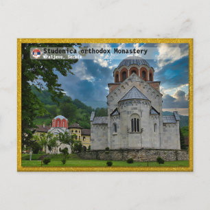 SERBISCHE KLÖSTER - Studenica-Orthodoxes Kloster Feiertagspostkarte