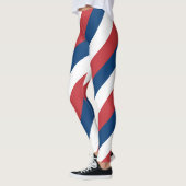 Serbische Nationalfarben für Flaggen - Diagonal ge Leggings (Links)