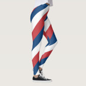 Serbische Nationalfarben für Flaggen - Diagonal ge Leggings (Rechts)