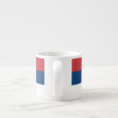 Serbische Nationalflagge Wunderbar Patriotisch Espressotasse (Rückseite)