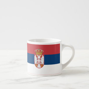 Serbische Nationalflagge Wunderbar Patriotisch Espressotasse