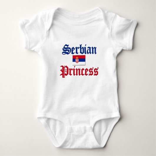 Serbische Prinzessin Baby Strampler (Vorderseite)
