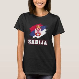 Serbische Roots Srbija Serbs Serbische Flagge T-Shirt