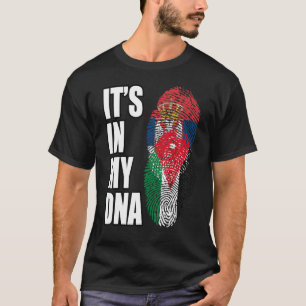 Serbische und jordanische Vintage-Heritage-DNA-Fla T-Shirt