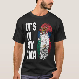 Serbische und mexikanische Vintage-Heritage-DNA-Fl T-Shirt