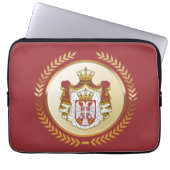 Serbische Wappen Laptopschutzhülle (Vorderseite)