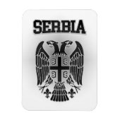Serbische Wappen Magnet (Vertikal)