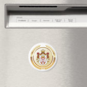 Serbische Wappen Magnet (In Situ (Geschirrspüler))