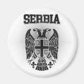 Serbische Wappen Magnet (Vorne)