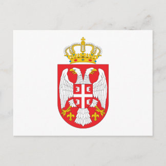 Serbische Wappen Postkarte