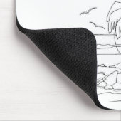 Serbische Zyrillische Insel Mousepad (Ecke)