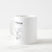 Serbische Zyrillische Windmühle Kaffeetasse (Vorderseite Links)