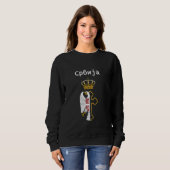 Serbischer Adler Sweatshirt (Vorne ganz)