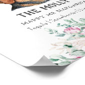 Serbischer Hund-Unterschrift Trinkzeichen Poster (Ecke)