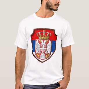 Serbischer mittelalterlicher Schild  Serbien Wappe T-Shirt