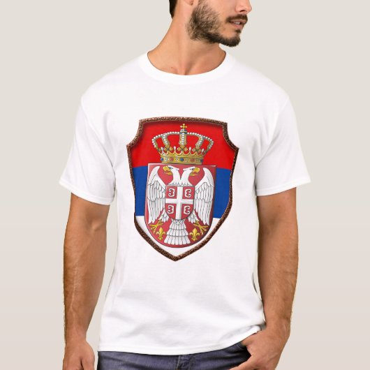 Serbischer mittelalterlicher Schutzschild - Serbis T-Shirt (Vorderseite)
