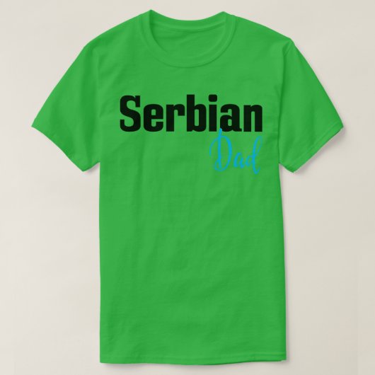 serbischer Vater T-Shirt (Design vorne)