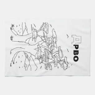 serbischer Zyrillienbaum Küchentuch