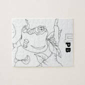 serbischer Zyrillienwurm Puzzle (Horizontal)