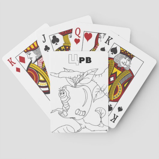 serbischer Zyrillienwurm Spielkarten (Rückseite)