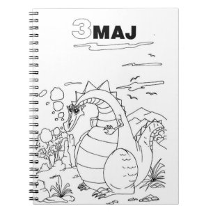 Serbischer Zyrillischer Drache Notizblock