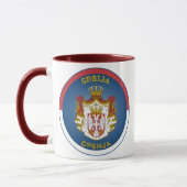 Serbisches Erbe-Emblem Tasse (Links)