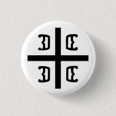 Serbisches Kreuz Button (Vorderseite)