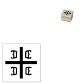Serbisches Kreuz Gummistempel (Stempel)