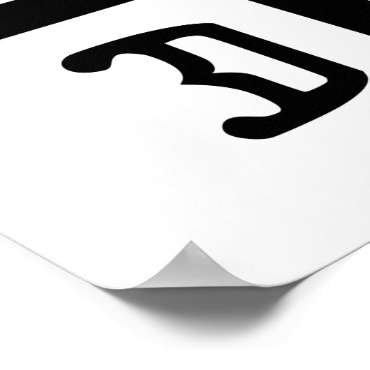 Serbisches Kreuz Poster (Ecke)