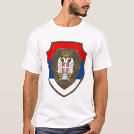Serbisches mittelalterliches Schild - serbisches W T-Shirt