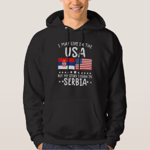serbisches ROOTS Shirt Halbe amerikanische Flagge