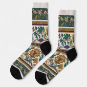 Serbisches Teppichmuster 2 Socken (Linkes Detail)
