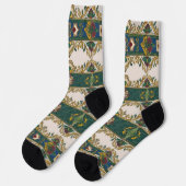 Serbisches Teppichmuster 3 Socken (Linkes Detail)
