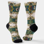 Serbisches Teppichmuster 3 Socken (Gewinkelt)