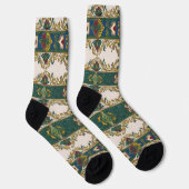 Serbisches Teppichmuster 3 Socken (Rechts)