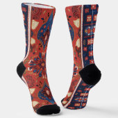 Serbisches Teppichmuster 7 Socken (Gewinkelt)