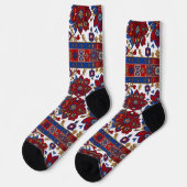 Serbisches Teppichmuster 8 Socken (Linkes Detail)