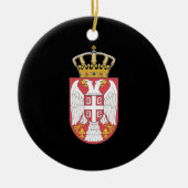 Serbisches Wappen Keramik Ornament (Vorne)