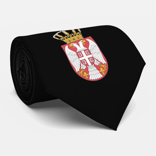 Serbisches Wappen Krawatte (Gerollt)
