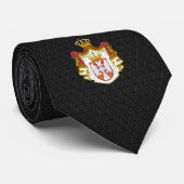 Serbisches Wappen Krawatte (Gerollt)